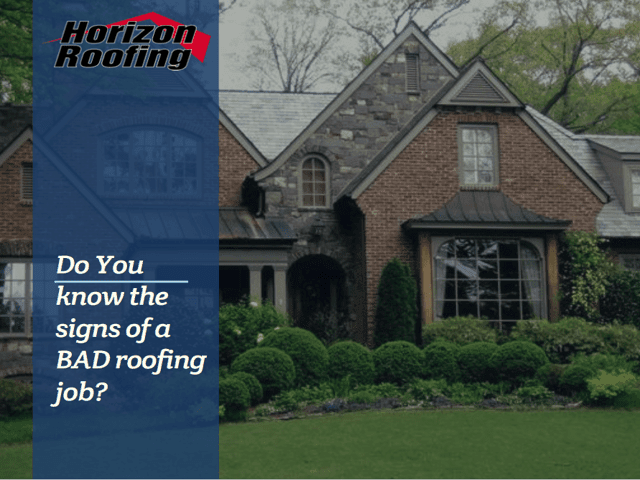 Common Signs Of A Bad Roofing Job – Roofing Company Monroe | Roofing ...