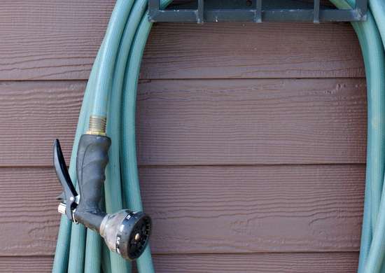 hose on the wall